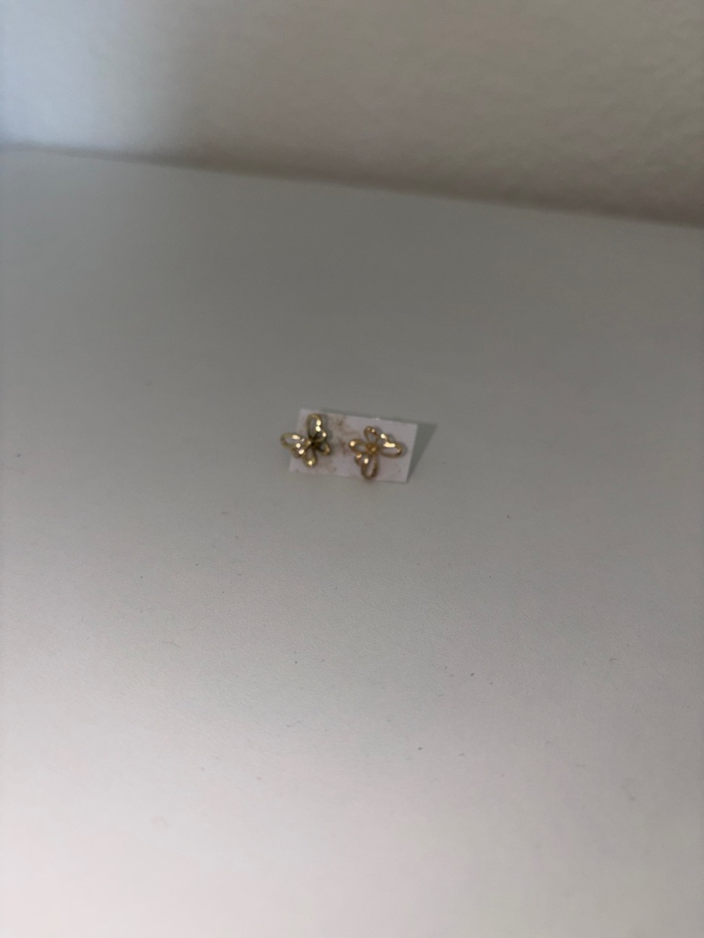 Gold Flower Stud Earrings - Women's Jewelry